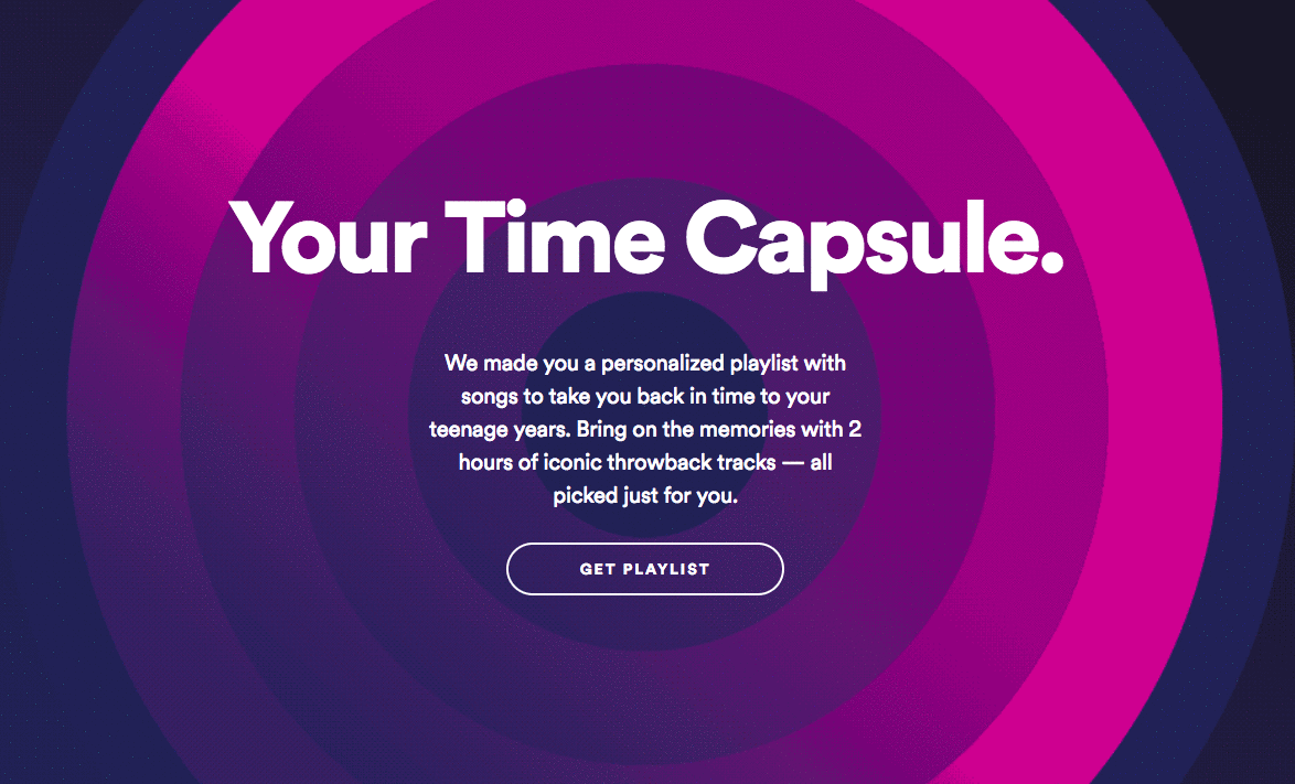 Spotify Launches A Time Capsule Playlist Of Your Favorite Throwback